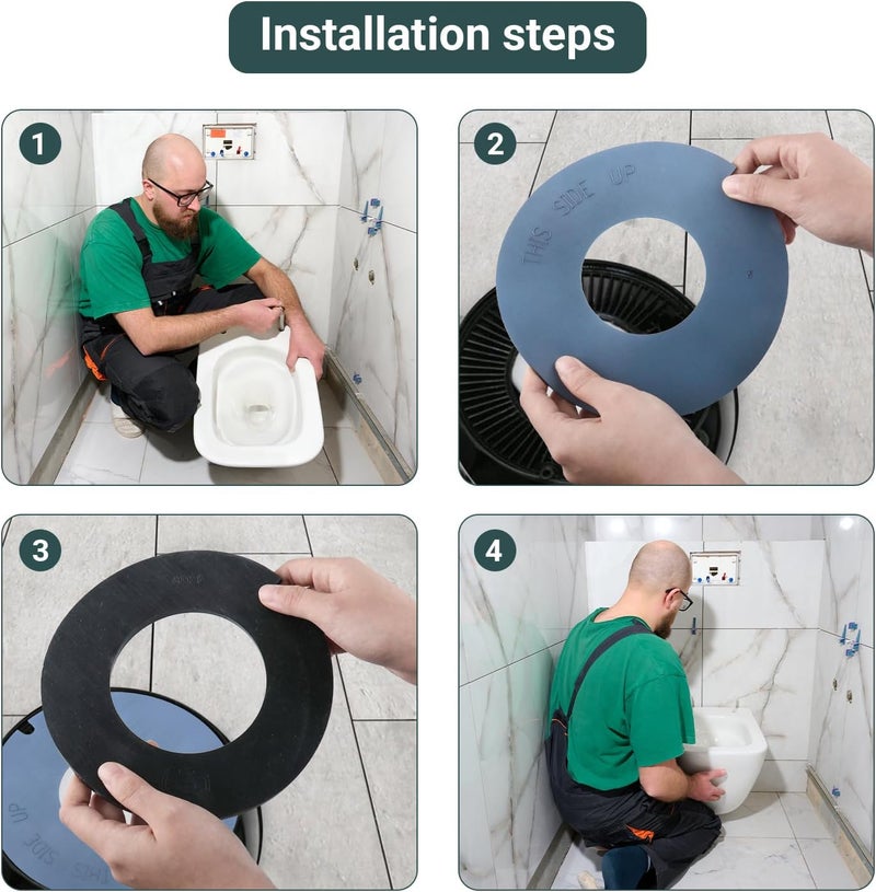 Kylazer 385311462 rv Toilet Rubber Bowl Seal kit Replace ，Suitable for VacuFlush and Sealand Models of Pedestal Toilets - Image 5